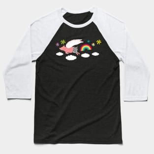 When Pigs Fly Baseball T-Shirt